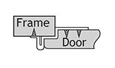 Surface Mount Inset Hinge Mounted Example